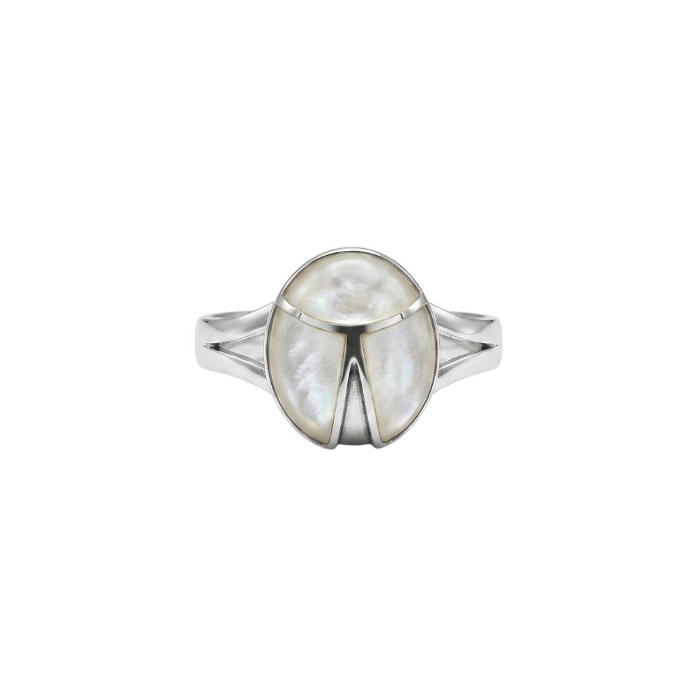 Anillo Nacar Blanco C-105A