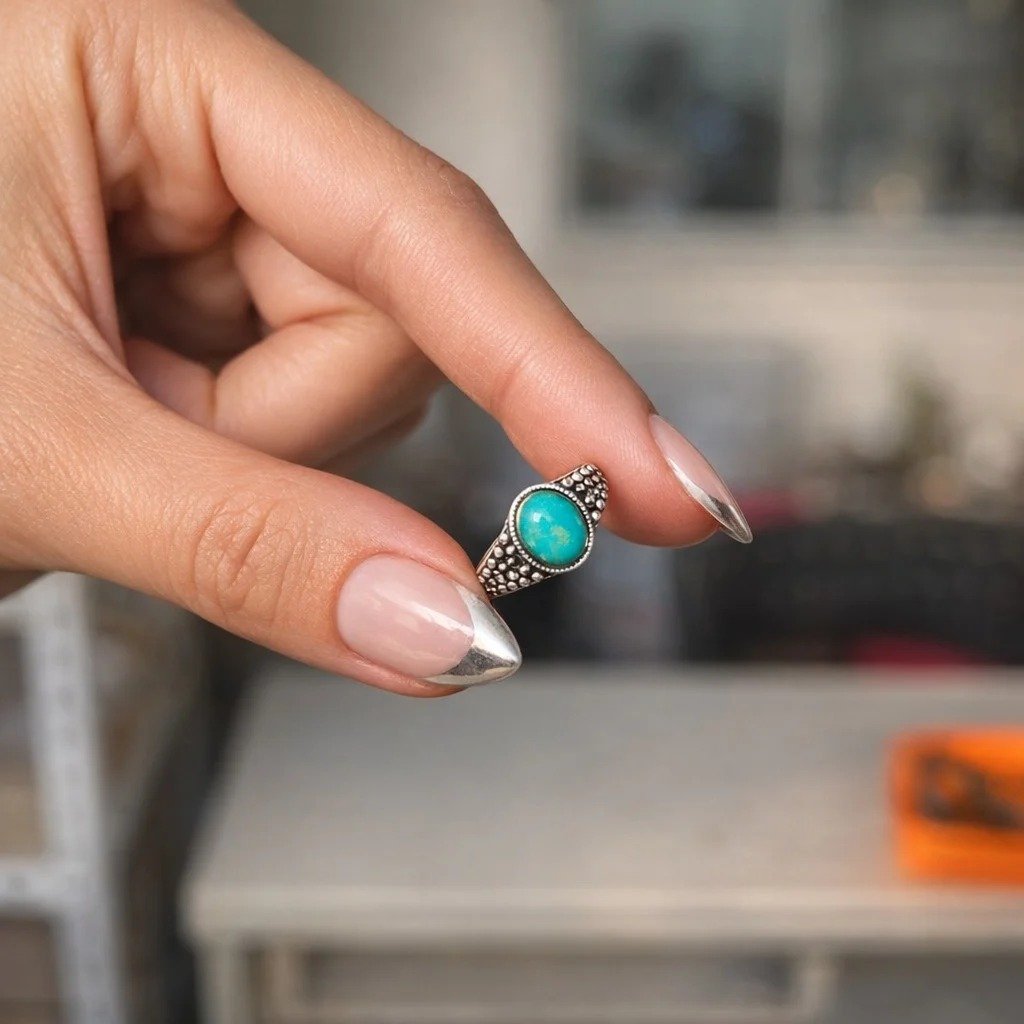 Anillo Piedra Turquesa C-105A