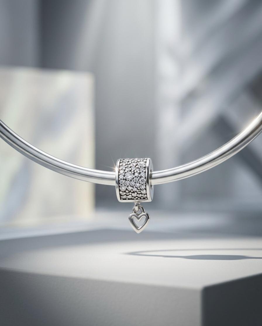 CHARMS TRABA CORAZON BRILLO T-1F