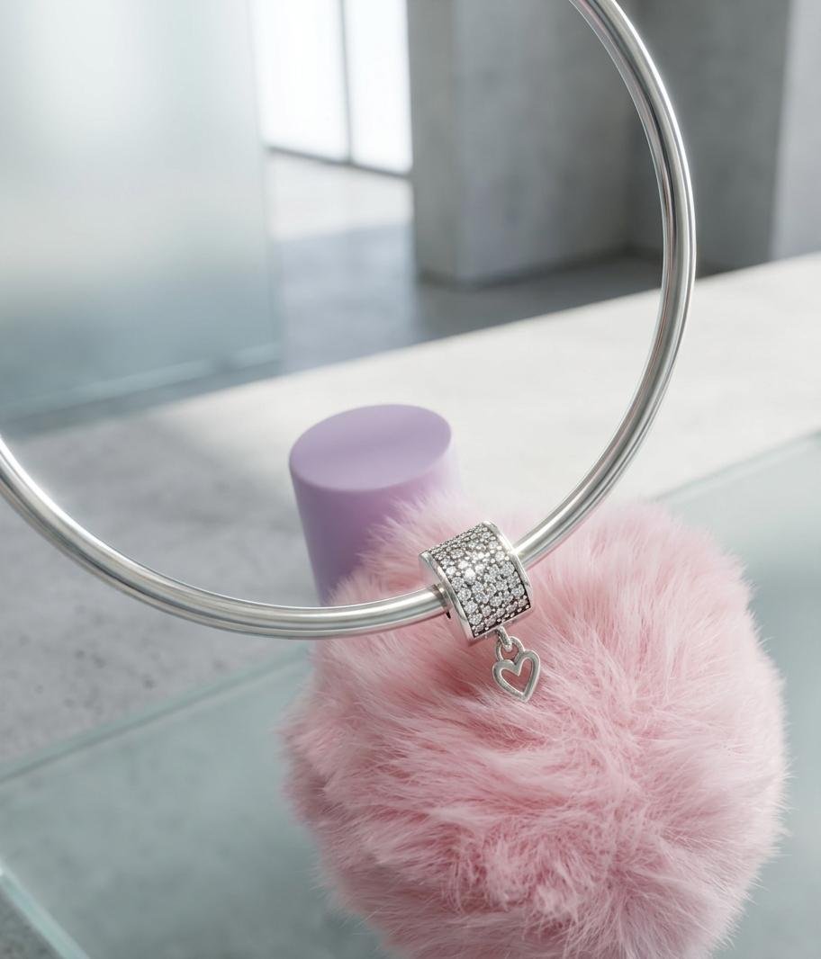 CHARMS TRABA CORAZON BRILLO T-1F