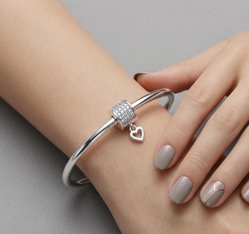 CHARMS TRABA CORAZON BRILLO T-1F