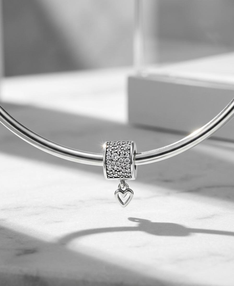 CHARMS TRABA CORAZON BRILLO T-1F