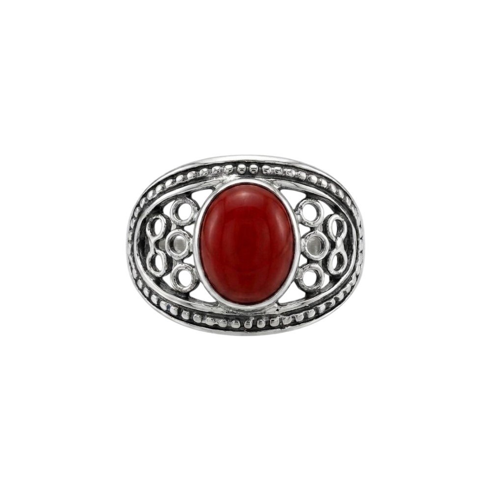 Anillo Calado Rojo C -105A