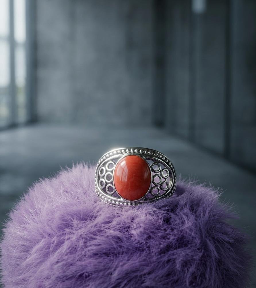 Anillo Calado Rojo C -105A