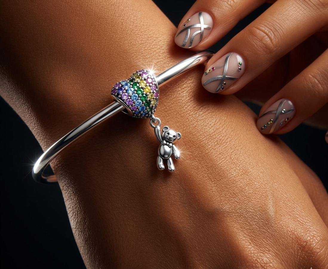 CHARMS CORAZON OSITO T-1D