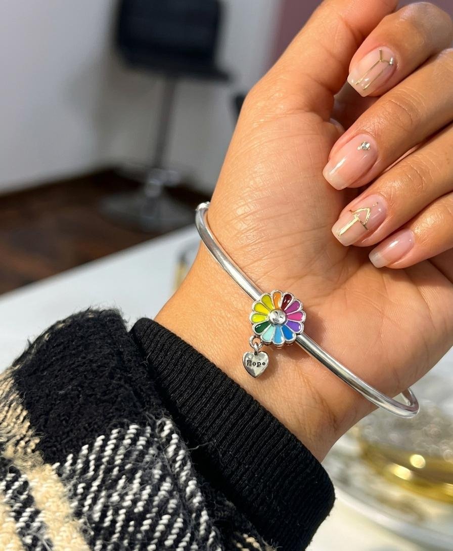 CHARMS FLOR ARCOIRIS "HOPE" T-1F