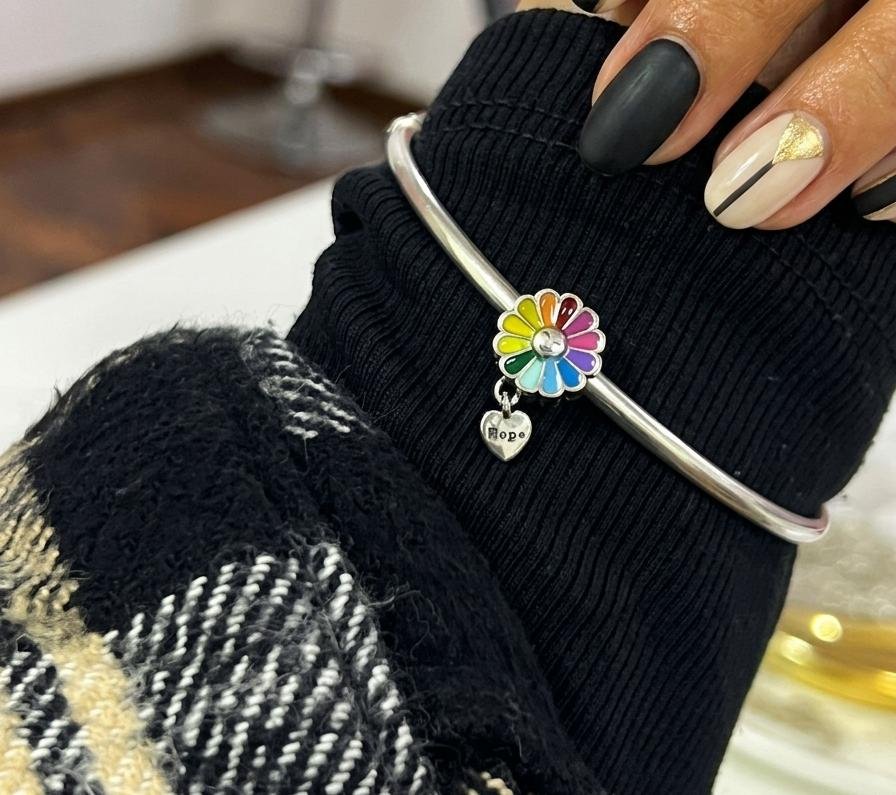 CHARMS FLOR ARCOIRIS "HOPE" T-1F