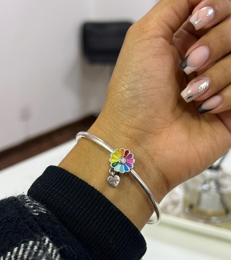 CHARMS FLOR ARCOIRIS "HOPE" T-1F