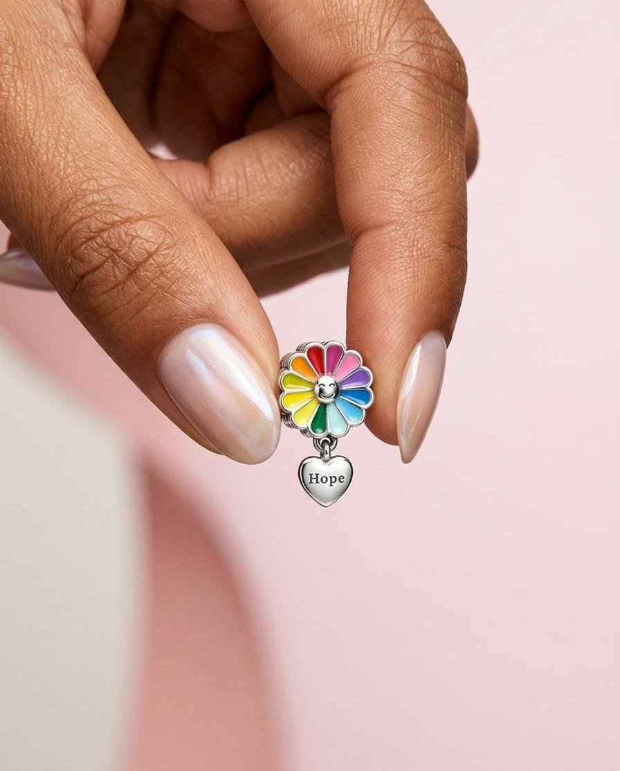 CHARMS FLOR ARCOIRIS "HOPE" T-1F