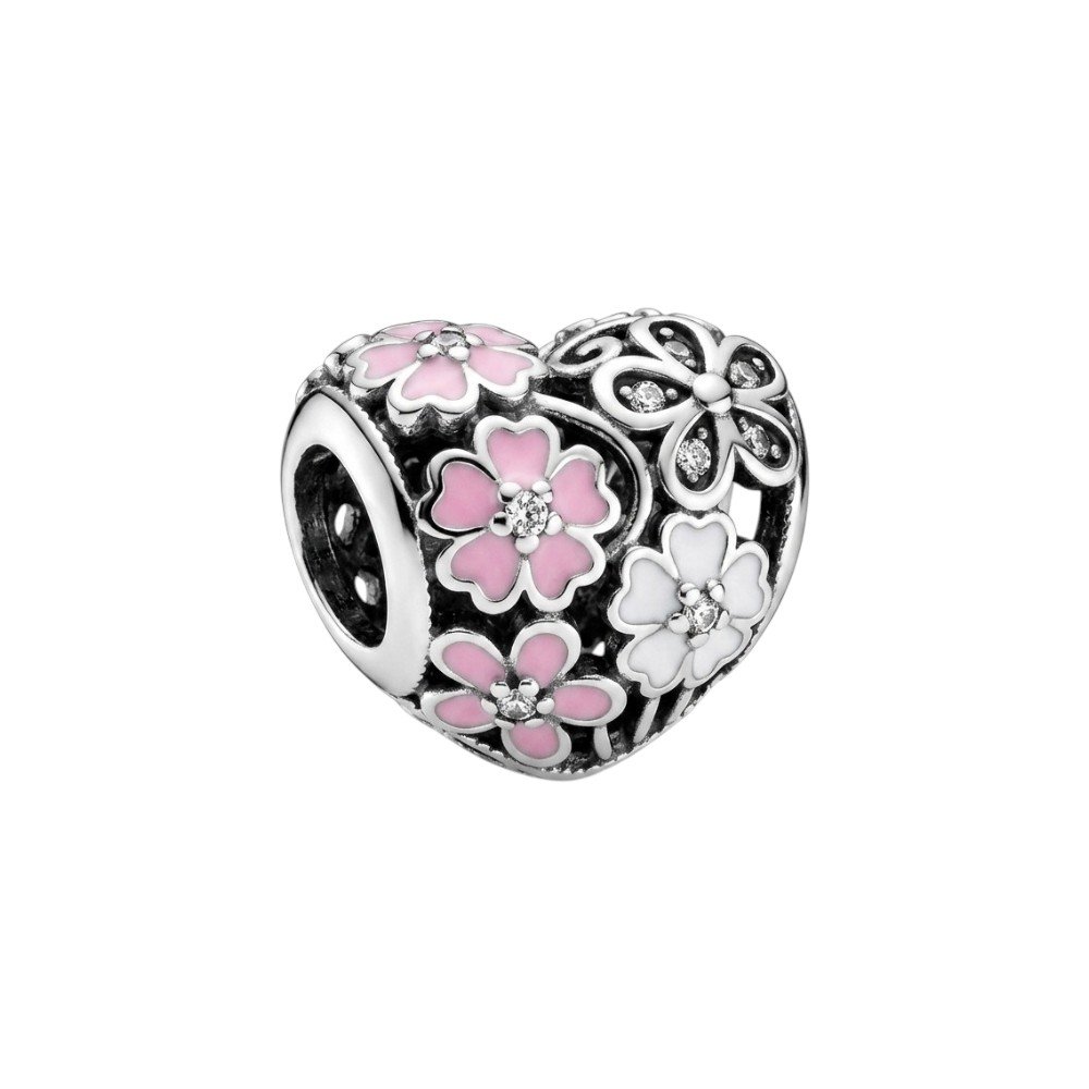 CHARMS CORAZON FLORES T-1F