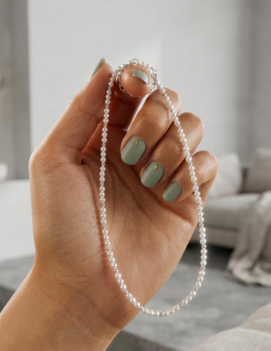 CHOKER PERLAS 35+5cm C-56C