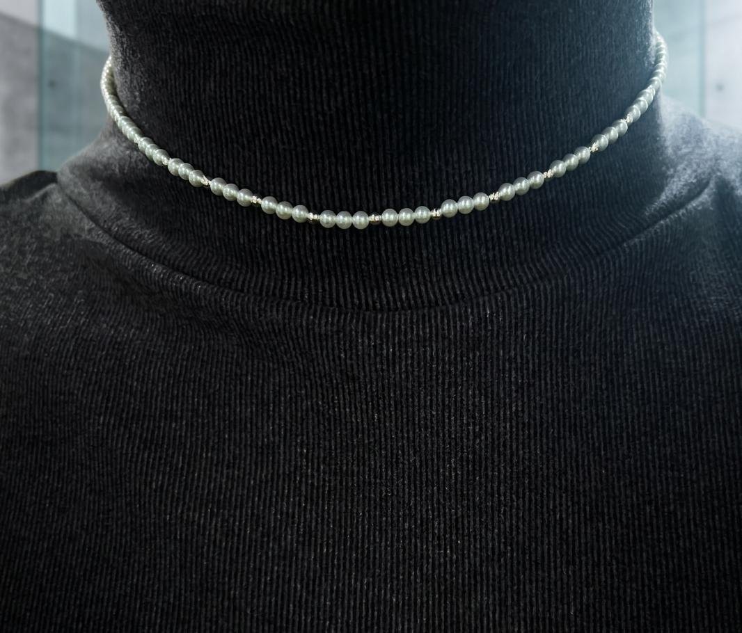 CHOKER PERLAS 35+5cm C-56C