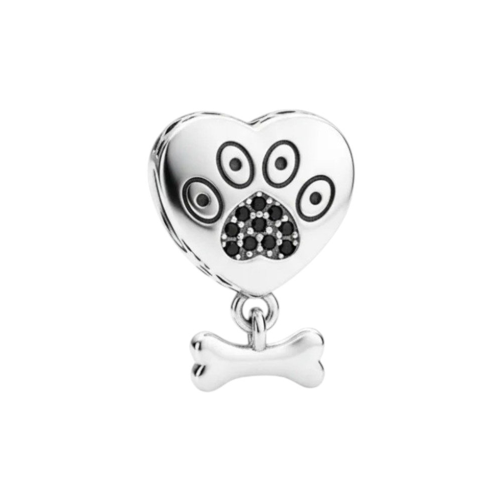CHARMS HUELLA DE PERRO CON HUESO T-1C