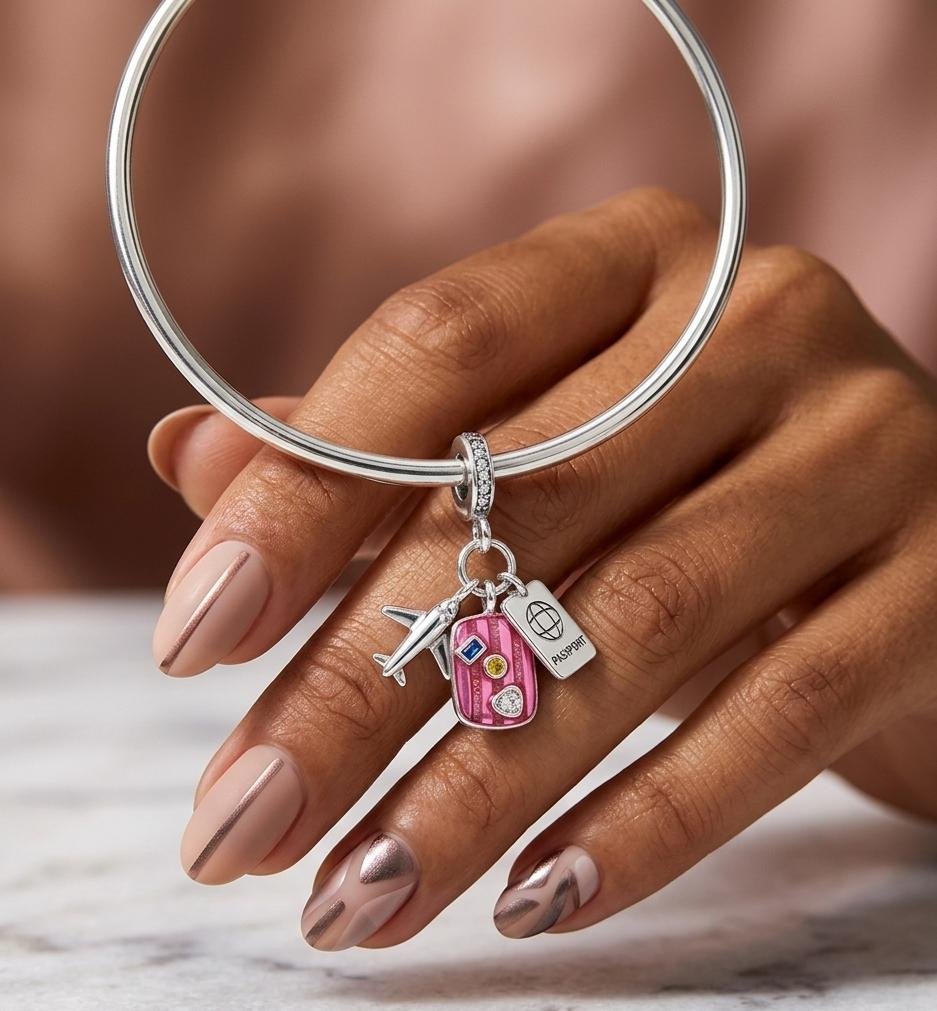CHARMS VIAJERO ROSA T-1F