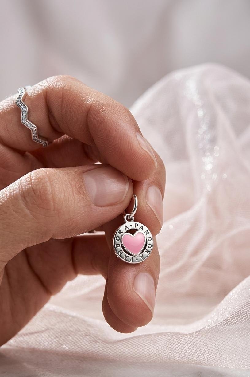 CHARMS PANDORA CORAZON ROSA T-1B