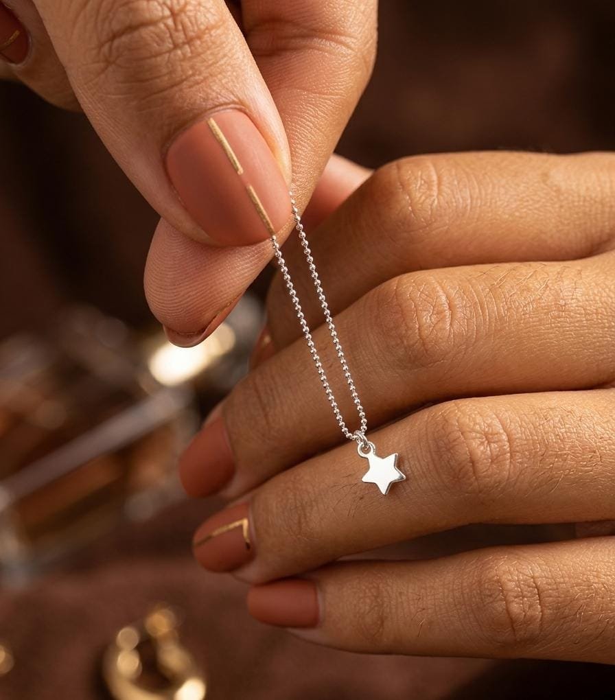 PULSERA BOLITAS ESTRELLA 19cm C-23A