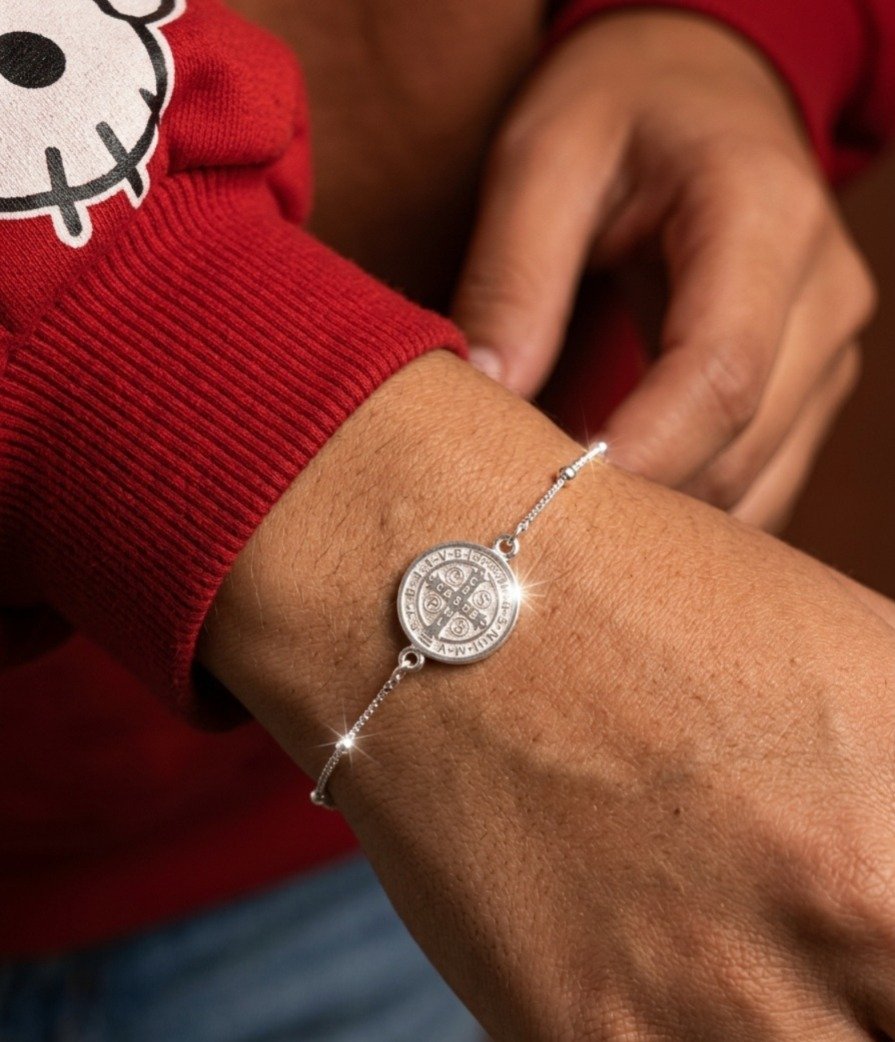 PULSERA SAN BENITO 17+3cm CP-P