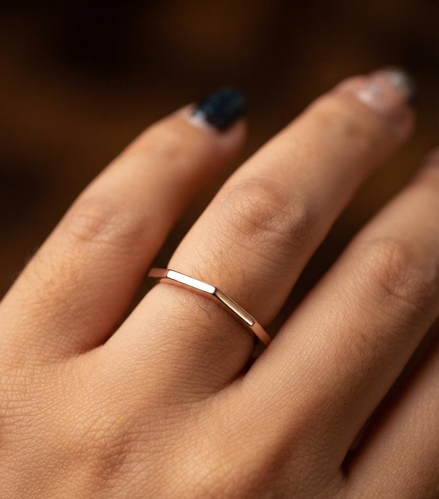 ANILLO HEXAGONO ROSE C-38B