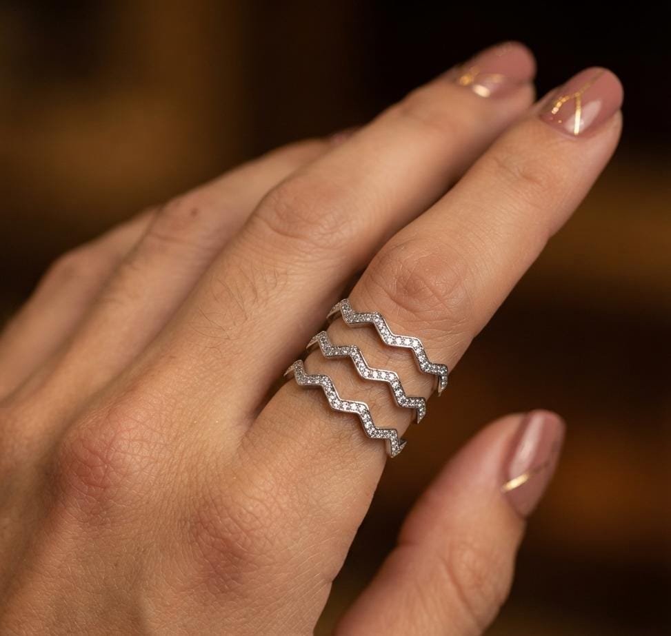 ANILLO PANDORA ZIGZAG "CON INSCRIPCION" C-109A
