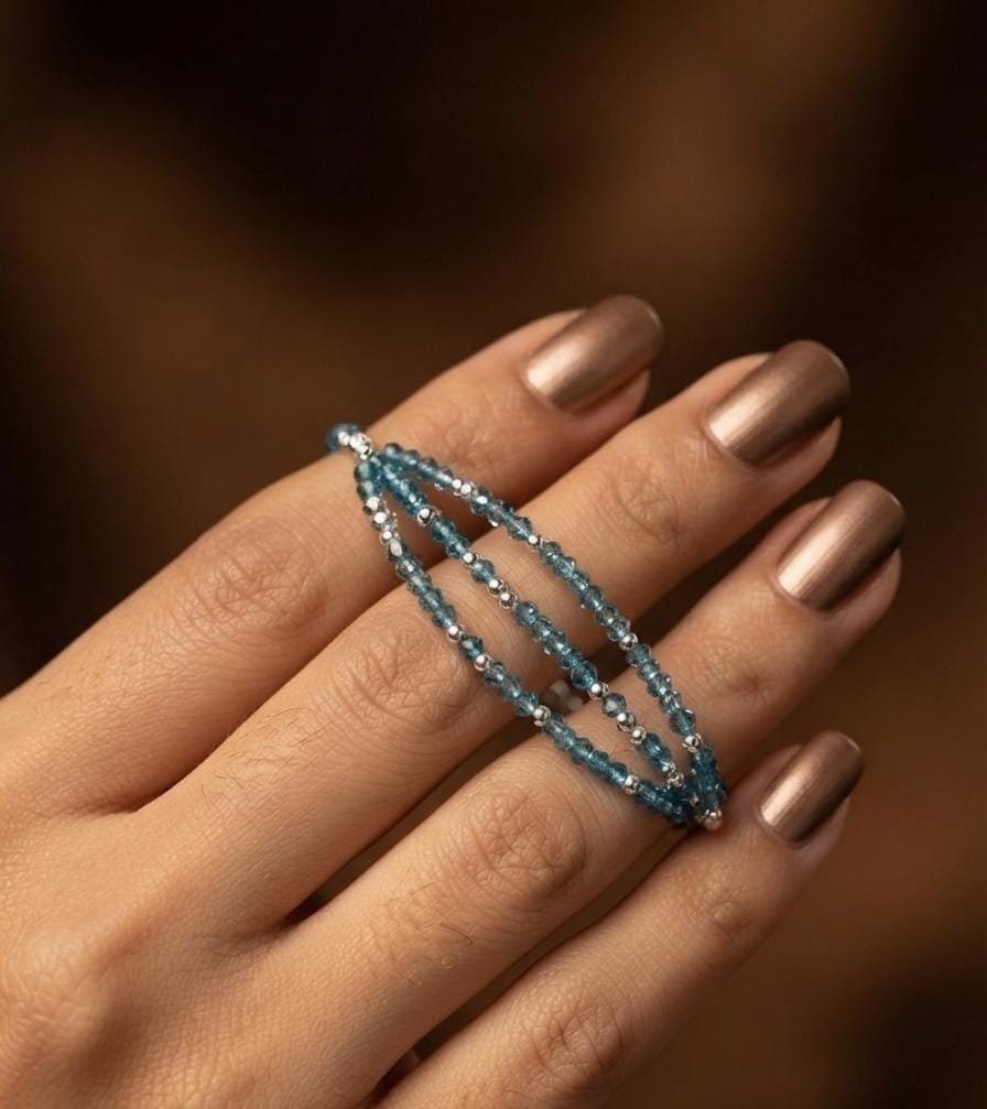 PULSERA TRIPLE CELESTE C-23A
