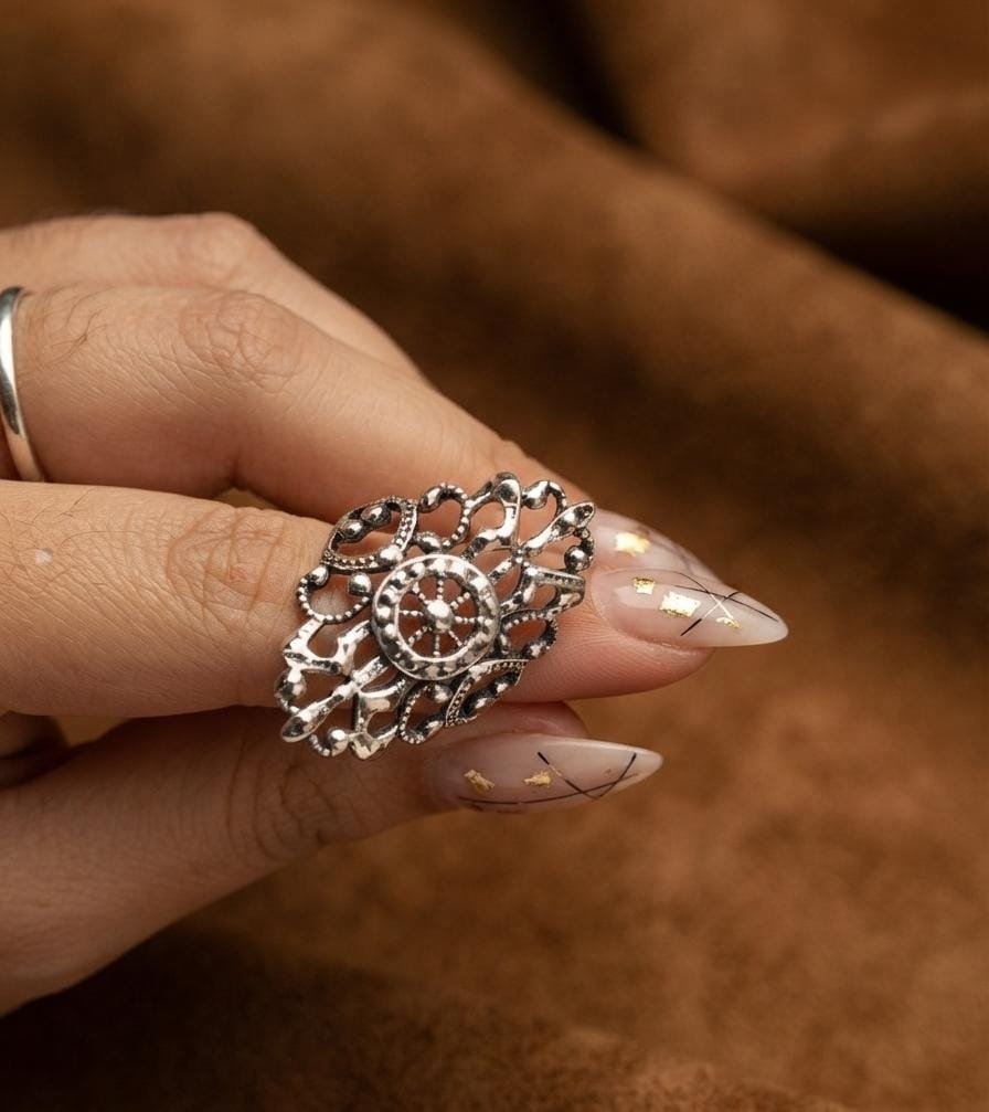 Anillo CALADO LARGO "TALLE UNICO #21" C-5A