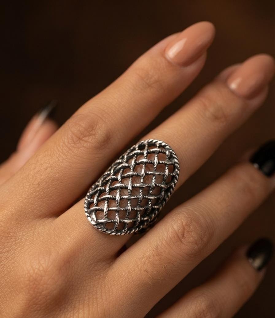 Anillo CALADO OVALADO"TALLE UNICO #6" C-5A
