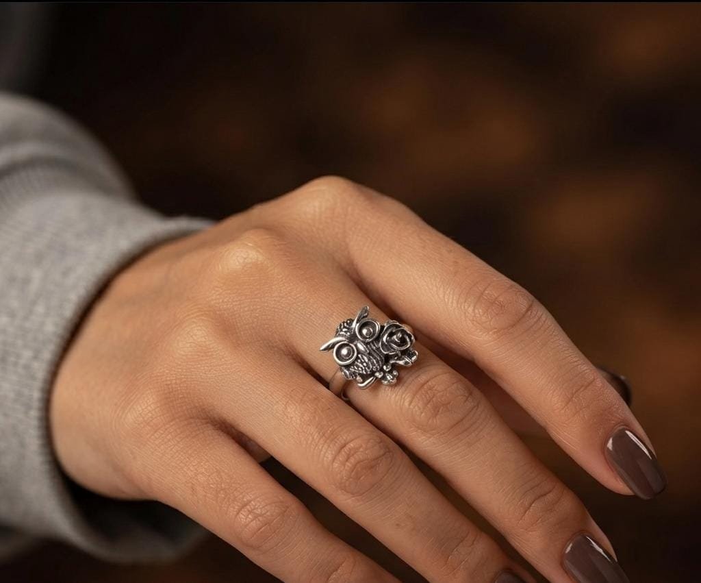 Anillo BUHO FLOR "TALLE UNICO #6" C-5B