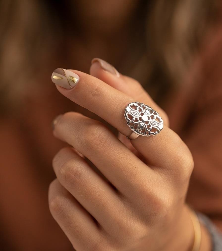 Anillo CALADO grande C-5B