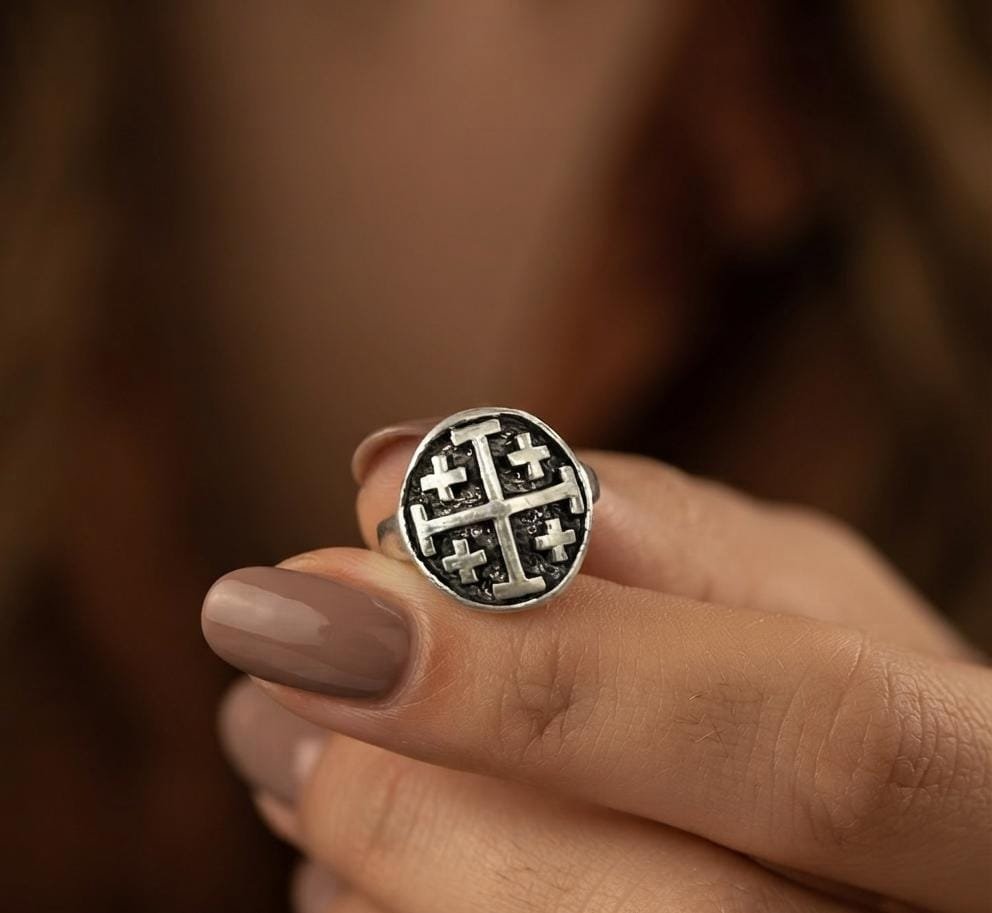 Anillo  Templario Cruz de Jerusalen C-5C