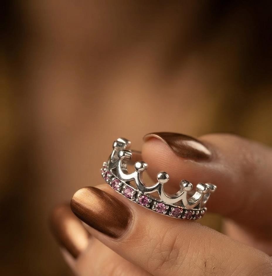 ANILLO CORONA ROSA C-102B
