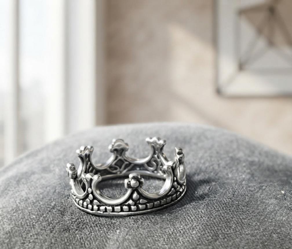 ANILLO CORONA SILVER C-102C