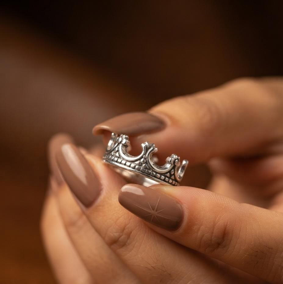 ANILLO CORONA SILVER C-102C