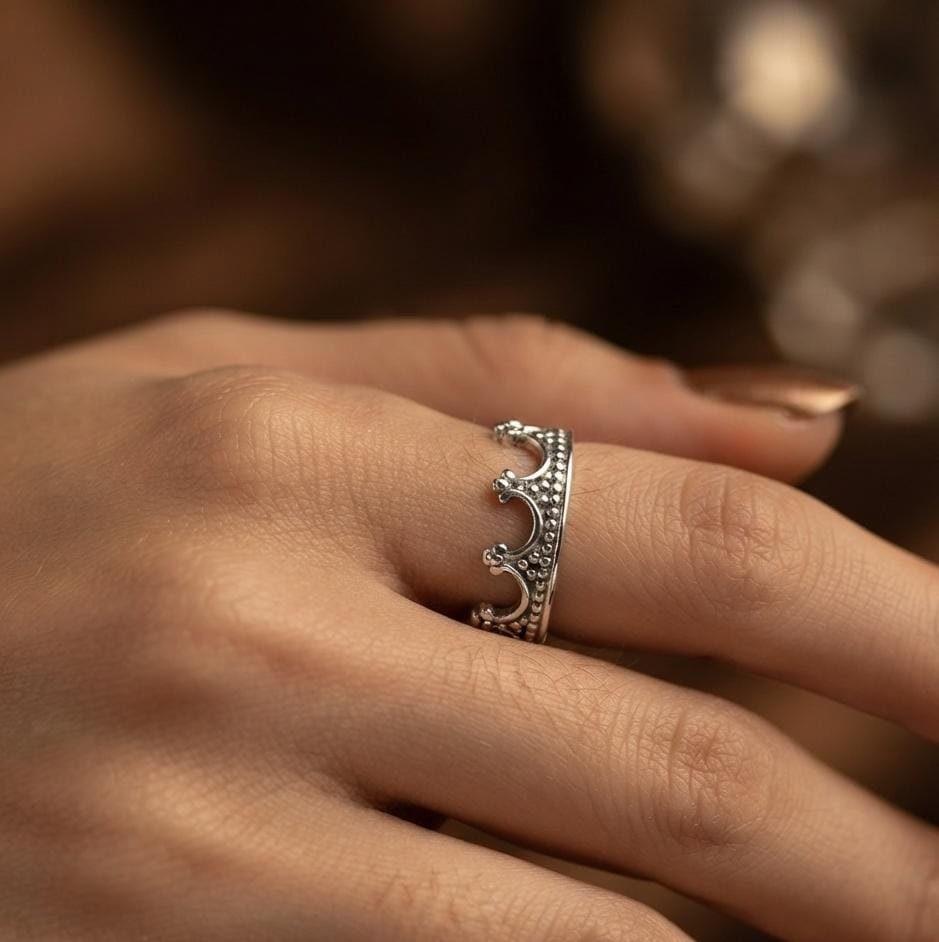 ANILLO CORONA SILVER C-102C