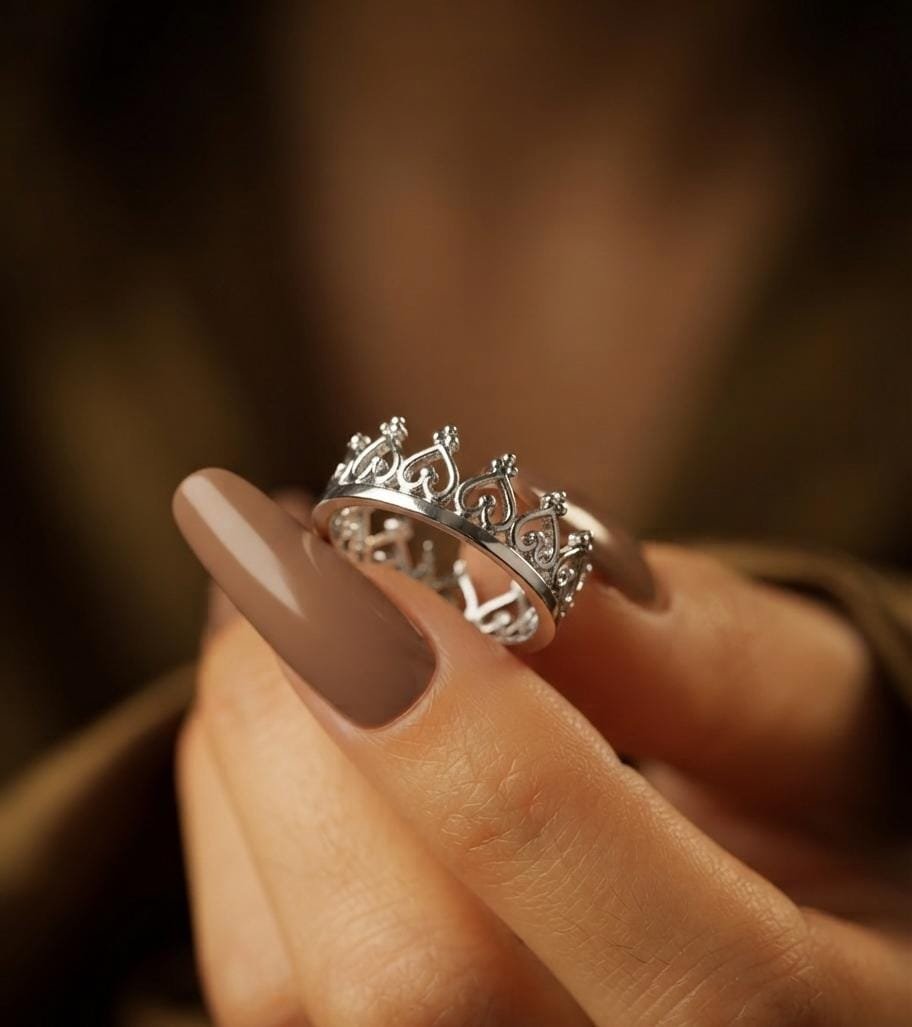 ANILLO DE CORONA DE CORAZON  C-102C