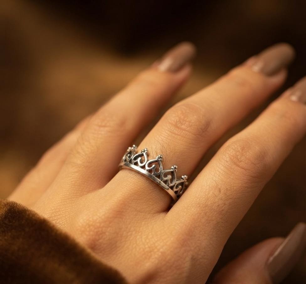 ANILLO DE CORONA DE CORAZON  C-102C