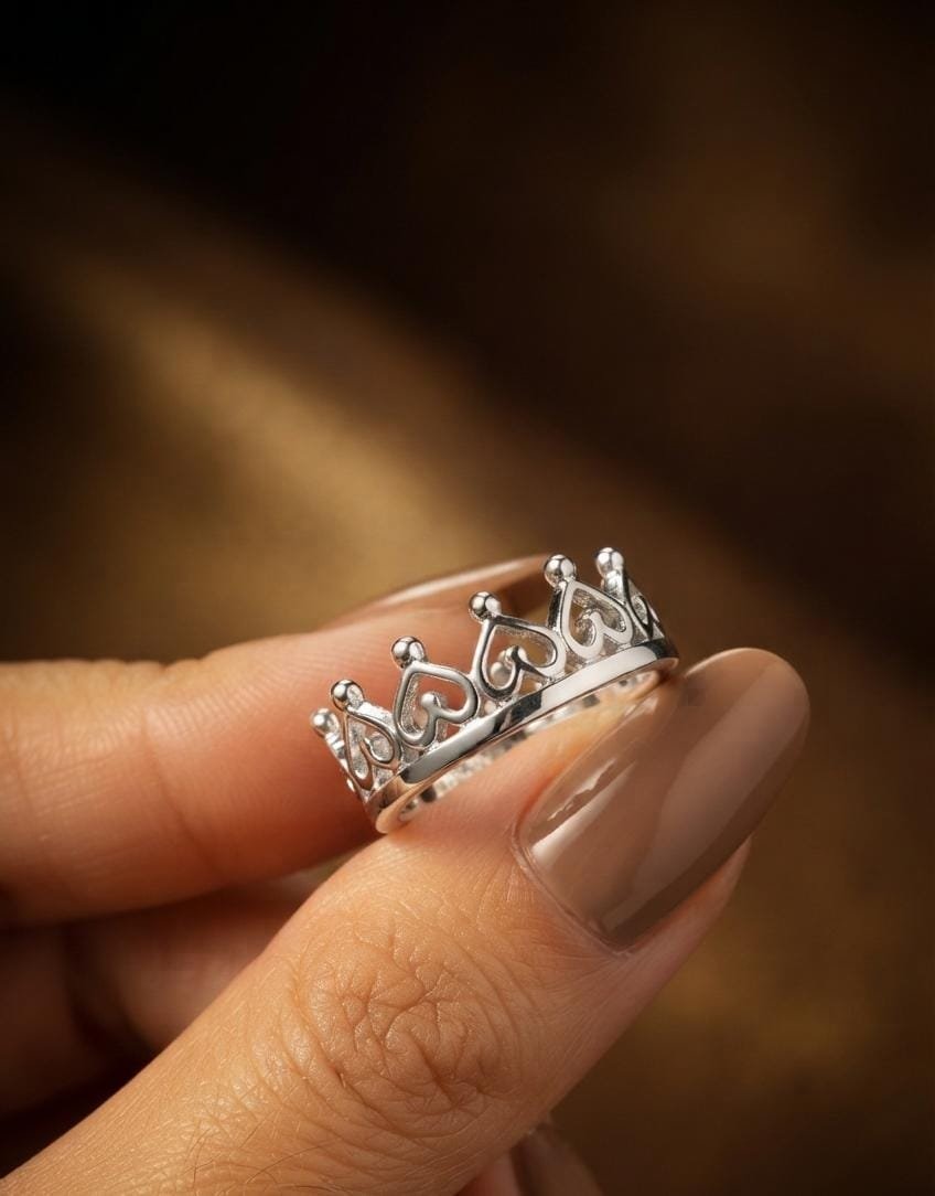 ANILLO DE CORONA DE CORAZON  C-102C