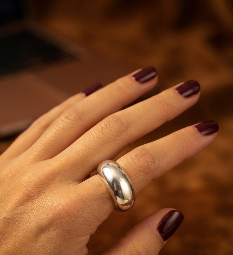 Anillo Inflado Liso  " SOLO TALLE #6" C-4A