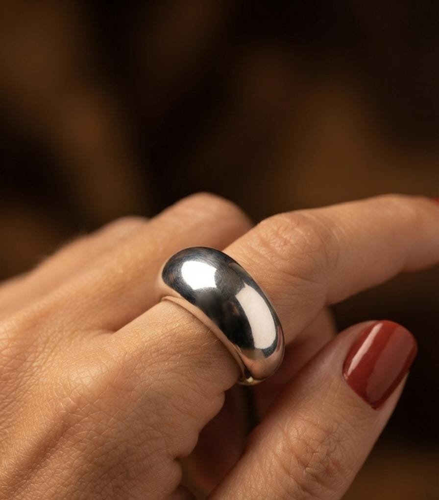 Anillo Inflado Liso " SOLO TALLE #6" C-4A