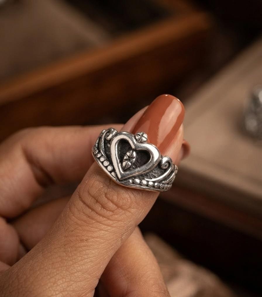 ANILLO CORAZON INFLADO "TALLE #7" C-4B