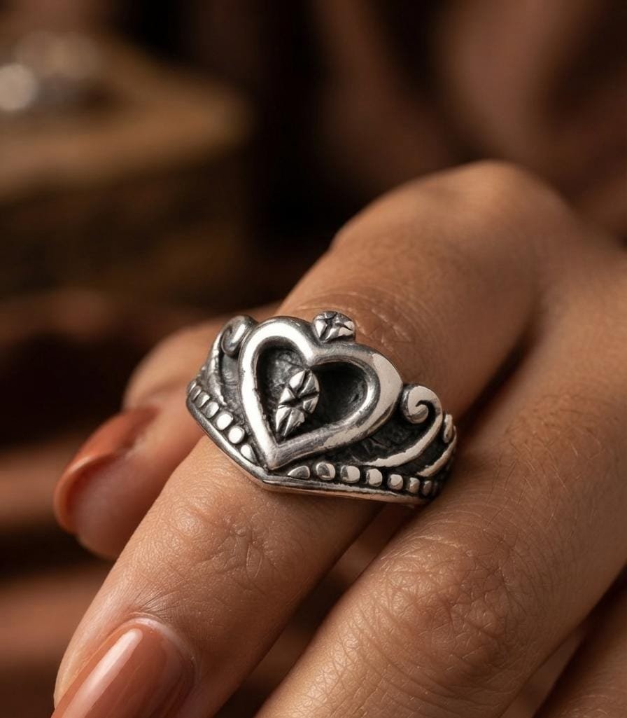 ANILLO CORAZON INFLADO "TALLE #7" C-4B