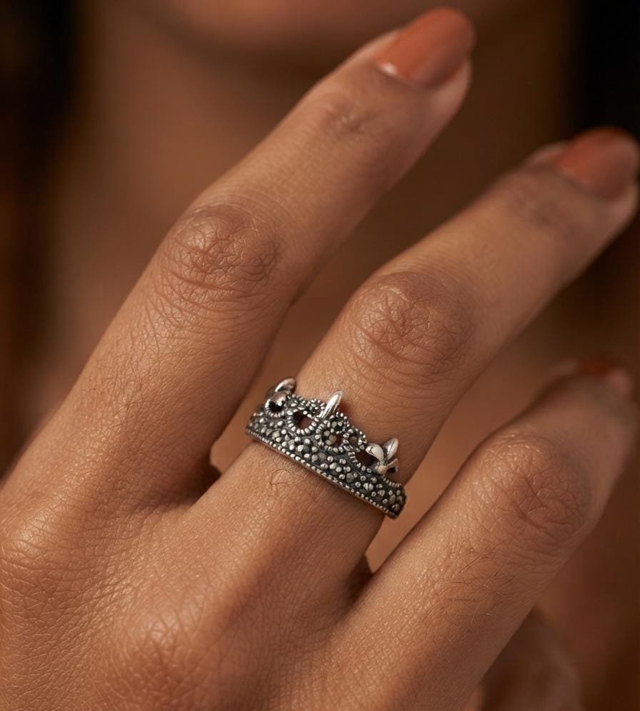 ANILLO DE CORONITA CON MARQUESITA C-102C