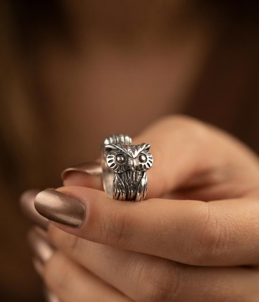 ANILLO BUHO "TALLE UNICO #8" C-102C