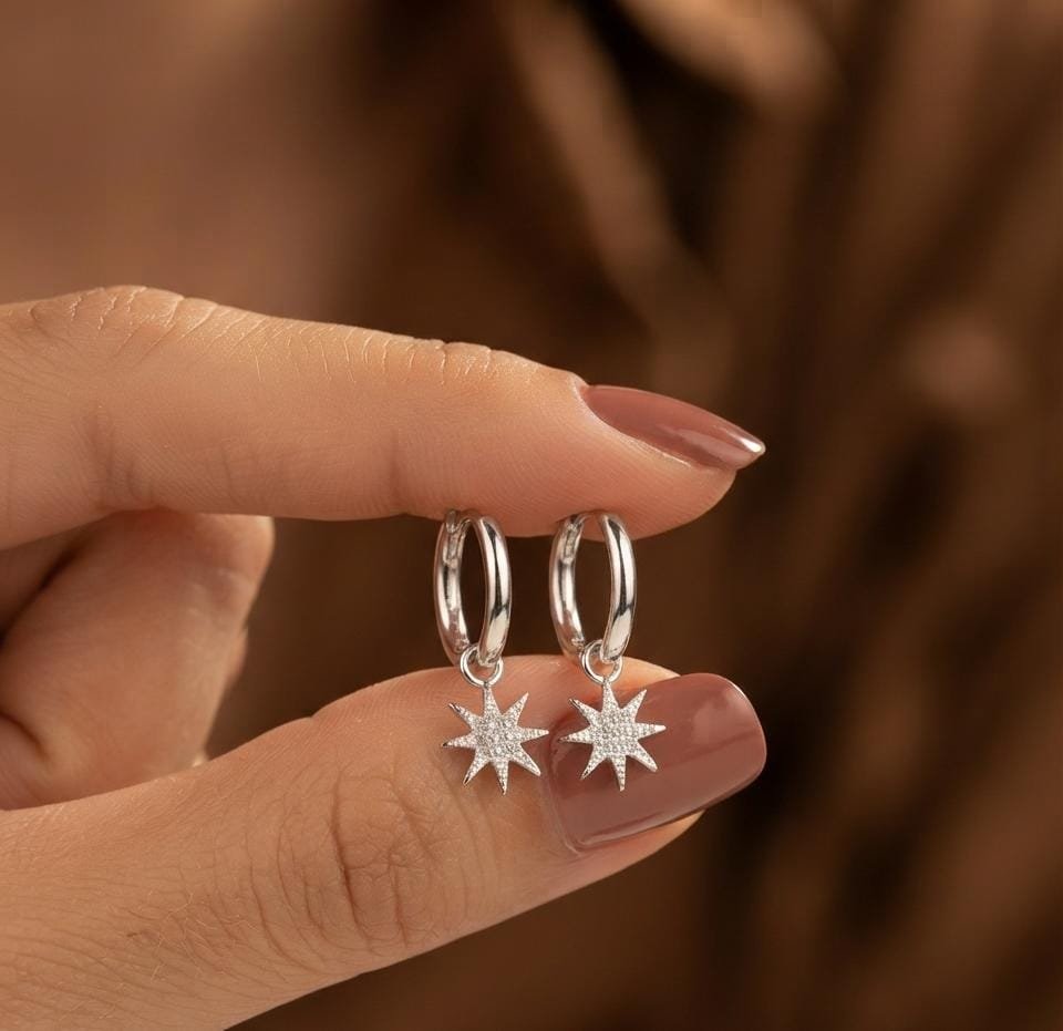 ARGOLLAS ESTRELAL DE 8 PUNTAS C-21A