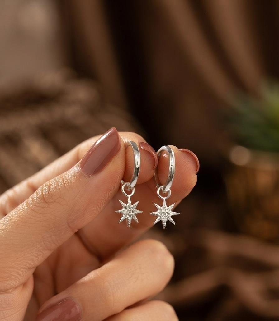 ARGOLLAS ESTRELAL DE 8 PUNTAS C-21A