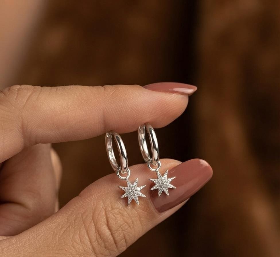 ARGOLLAS ESTRELAL DE 8 PUNTAS C-21A