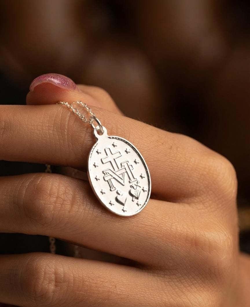 DIJE RELIGIOSO VIRGEN MARIA 17x12mm