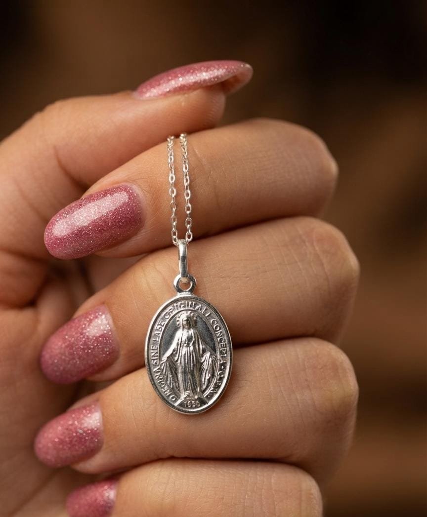 DIJE RELIGIOSO VIRGEN MARIA 17x12mm
