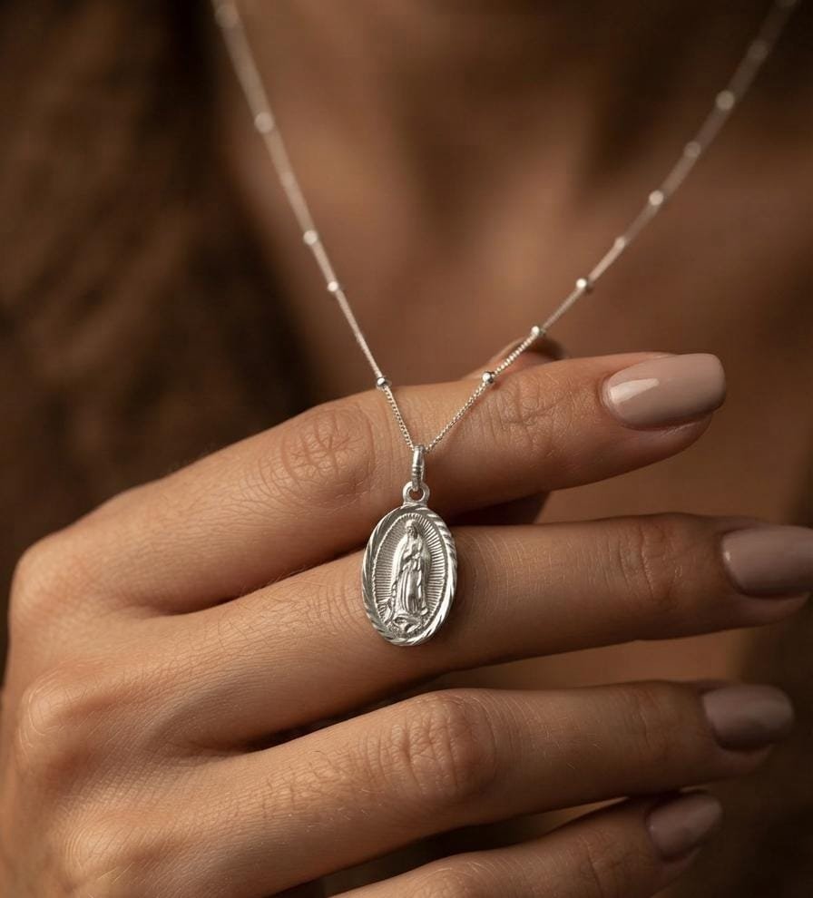 DIJE RELIGIOSO VIRGEN GUADALUPE 12x17mm