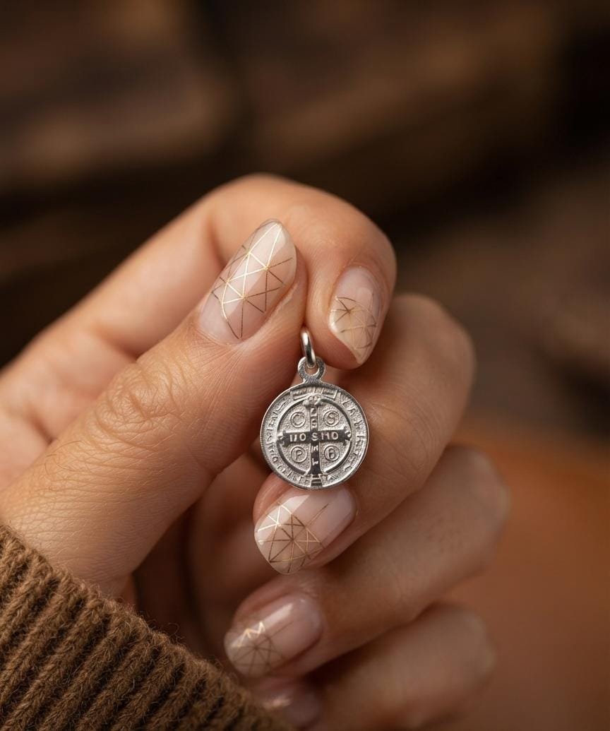 DIJE RELIGIOSO SAN BENITO 6mm