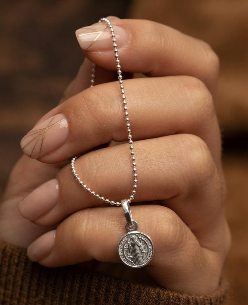 DIJE RELIGIOSO SAN BENITO 6mm